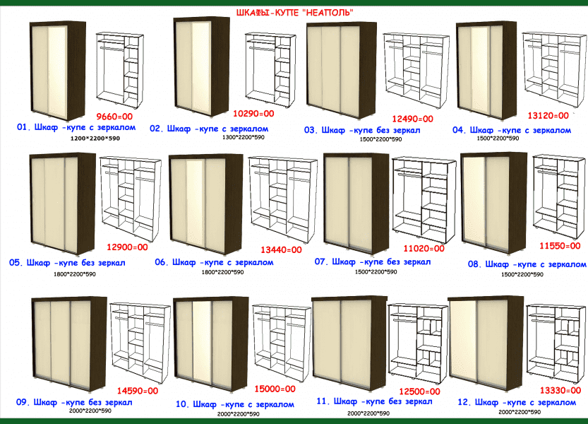 шкаф-купе неаполь в Воронеже
