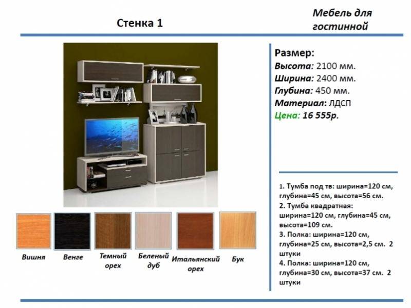 гостиная стенка 1 в Воронеже