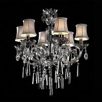люстра md102743-6a от illuminati прозрачная/бежевая/ хром в Воронеже
