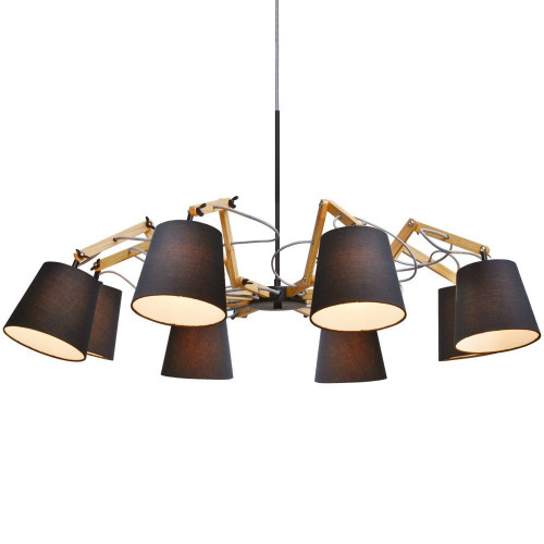 подвесная люстра arte lamp pinoccio a5700lm-8bk в Воронеже