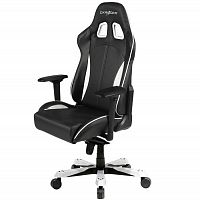 кресло геймерское dxracer king ks57 черно-белое в Воронеже