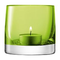 подсвечник стеклянный зеленый лайм для чайной свечи light colour, 8,5 см в Воронеже