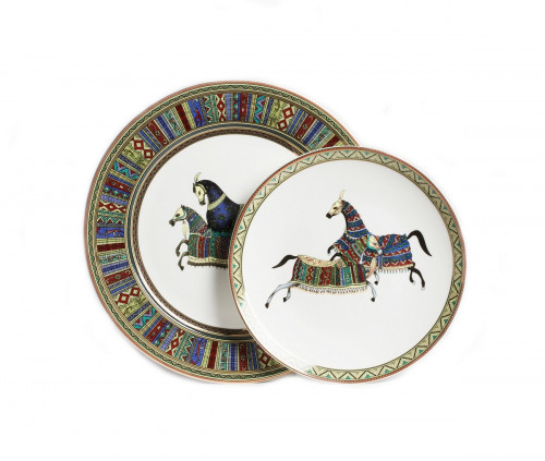 комплект тарелок antique (темная) в Воронеже