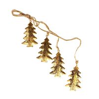 гирлянда новогодняя подвесная елки золотые golden trees, 65 см в Воронеже