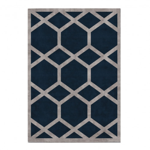 ковер ahston blue 150x220 синий в Воронеже