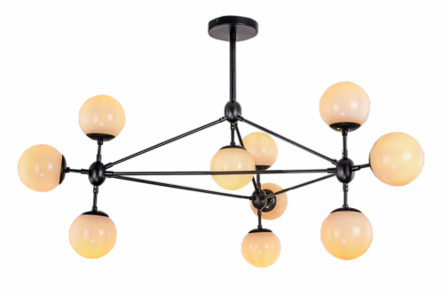 люстра modo 10 black+white черная, белые плафоны в Воронеже