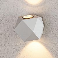 уличный настенный светодиодный светильник elektrostandard 1565 techno led kroket белый 4690389125393 в Воронеже