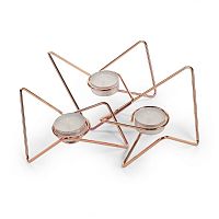 набор подсвечников медных металлических для чайных свечей tri-angular loop, 7 см, 3 штуки в Воронеже