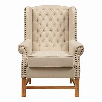 кресло мягкое с ушами french provincial armchair бежевое в Воронеже