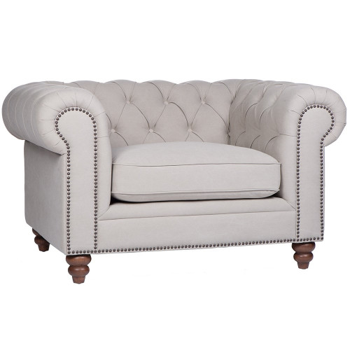 кресло льняного цвета честер в Воронеже