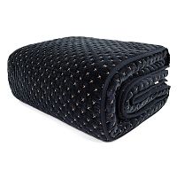 покрывало стеганое бархатное темно-синего цвета в Воронеже