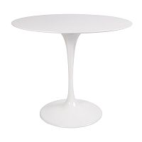 стол eero saarinen style tulip table mdf белый d90 глянцевый в Воронеже