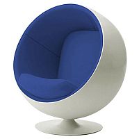 детское кресло eero ball chair бело-синее в Воронеже