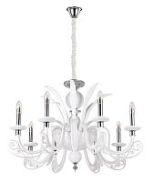 подвесная люстра crystal lux letisia sp8 white белая в Воронеже