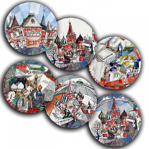 сет тарелки московия dream (6 шт.) в Воронеже