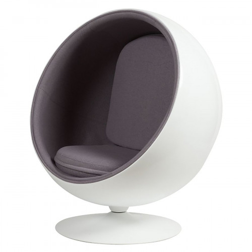 кресло eero ball chair серое в Воронеже