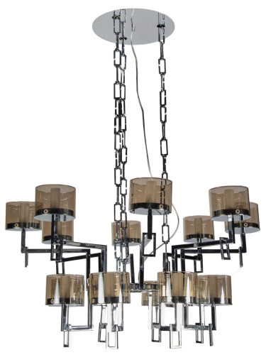 люстра surrounded / md10290-16sc с тонированными стеклянными колбами в Воронеже