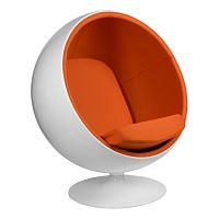 кресло eero aarnio style ball chair оранжевое в Воронеже