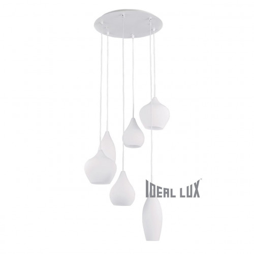 подвесная люстра ideal lux soft sp6 bianco в Воронеже