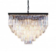 люстра odeon square 80 черное основание, прозрачное стекло в Воронеже