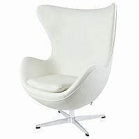 кресло egg chair by arne jacobsen белое в Воронеже