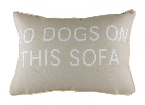 подушка с надписью no dogs on this sofa в Воронеже