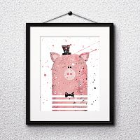 постер pig а4 в Воронеже