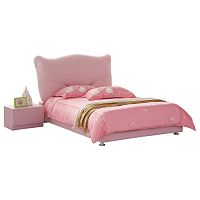 кровать pink leather kitty 140х200 в Воронеже