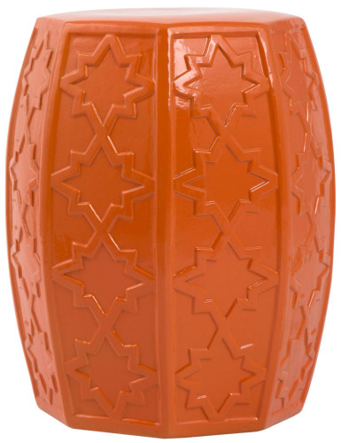 керамический столик-табурет garden stool оранжевый в Воронеже