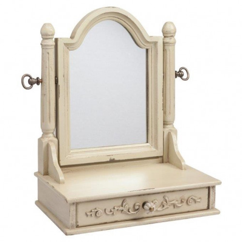 зеркало настольное с ящиком и креплением на шарнирах vanessa beige в Воронеже