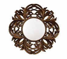 зеркало круглое большое в резной раме round leaf в Воронеже