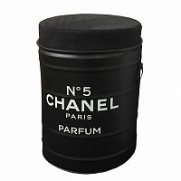 декоративная бочка-пуф chanel №5 black m в Воронеже