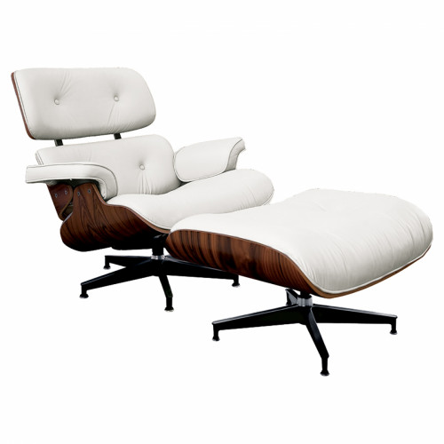 кресло lounge chair & ottoman белое в Воронеже