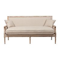 диван auguste salon bench with burlap прямой бежевый в Воронеже