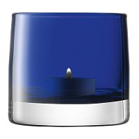 подсвечник стеклянный синий для чайной свечи light colour, 8,5 см в Воронеже