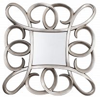 зеркало серебряное квадратное в фигурной раме silver swirl frame от rvastley в Воронеже