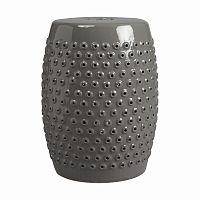 керамический столик-табурет cutwork garden stool серый в Воронеже