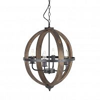 люстра на 4 рожка коричневого цвета в Воронеже