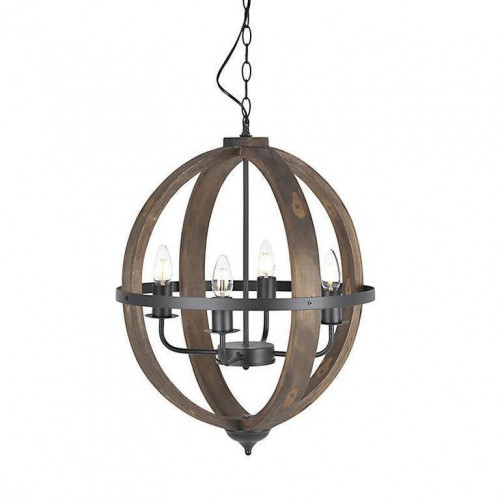 люстра на 4 рожка коричневого цвета в Воронеже