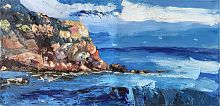картина маслом утес у моря в Воронеже