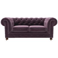 диван chesterfield lux двухместный прямой фиолетовый в Воронеже