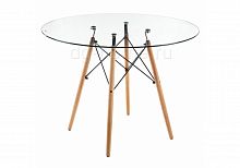 стол стеклянный nixon (eames style) натуральное дерево в Воронеже