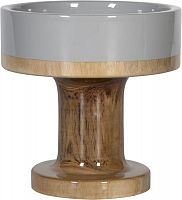 ваза настольная rustic chic bowl grey wood в Воронеже