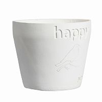 цветочный горшок happy белый в Воронеже