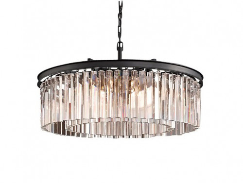люстра prism black 50 черная, прозрачное стеко в Воронеже