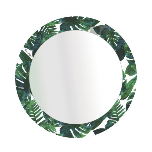 зеркало круглое в раме с принтом tropic в Воронеже