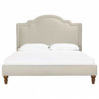 кровать двуспальная 160х200 бежевая cassis upholstered в Воронеже