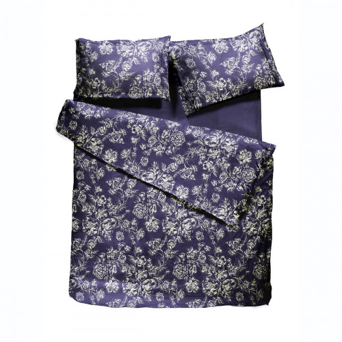 комплект постельного белья decoflux сатин евро peony indigo в Воронеже