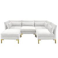 диван zara sectional угловой белый в Воронеже