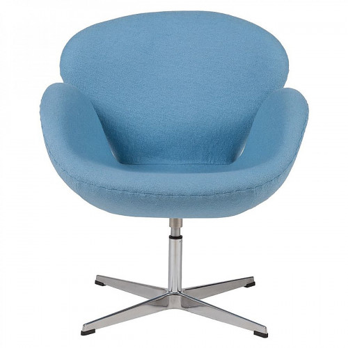 кресло swan chair шерсть голубое в Воронеже